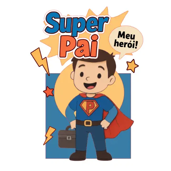 Arquivo de Corte Topo Super Pai Dia dos Pais 2