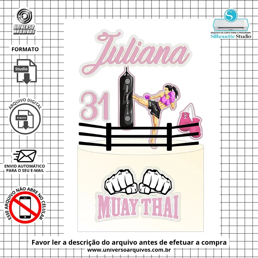 Arquivo de Corte Topo Muay Thai (Leia a Descrição) 1