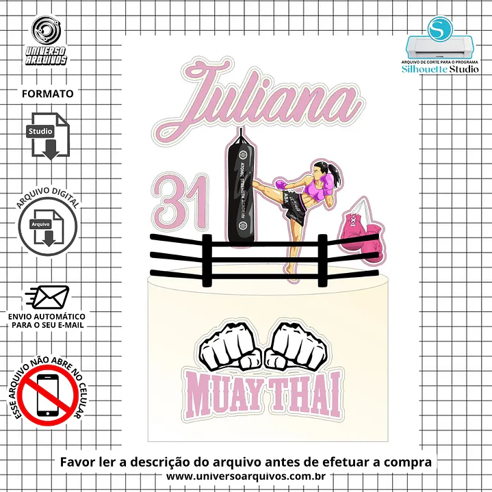 Arquivo de Corte Topo Muay Thai (Leia a Descrição) 1
