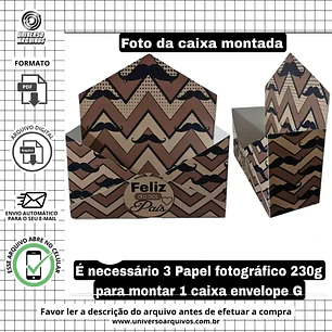 Arquivo Digital Caixa Envelope dia dos pais (Leia a Descrição)