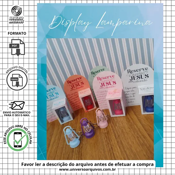 Arquivo de Corte Caixa Lamparina (Leia a Descrição) 1