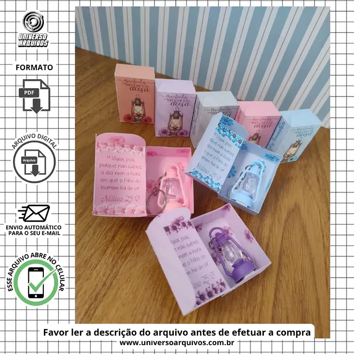 Arquivo de Corte Caixa Lamparina (Leia a Descrição) 1