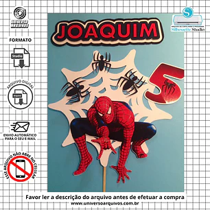 Arquivo de Corte Topo Homem Aranha