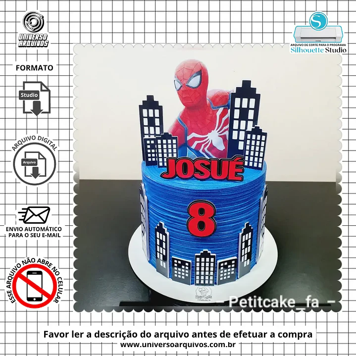 Arquivo de Corte Topo Homem Aranha 1