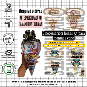 Arquivo de Corte Cone Dia dos Professores 