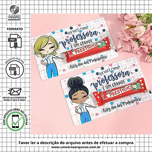 Arquivo de Corte Card Prestigio Dia dos Professores