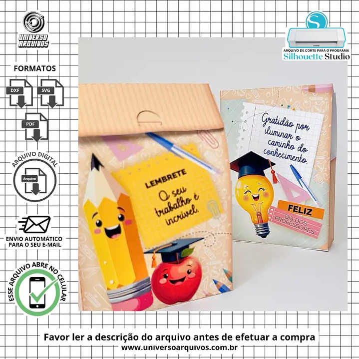 Arquivo de Corte Sacolinha Dia dos Professores 1