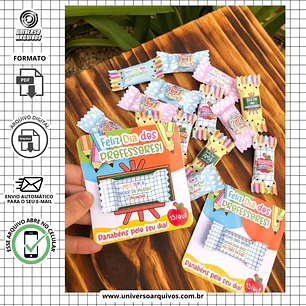Arquivo de Corte Card Balinha Dia dos Professores