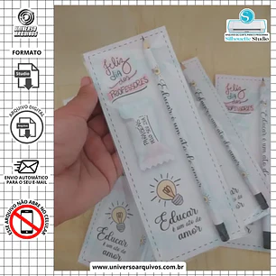 Arquivo de Corte Card Lápis Dia dos Professores