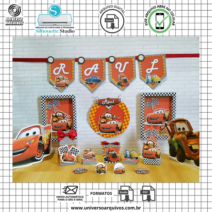 Arquivo de Corte Carros Disney 1