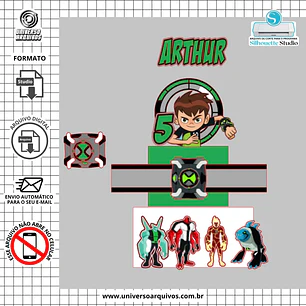 Arquivo de Corte Topo Ben 10 