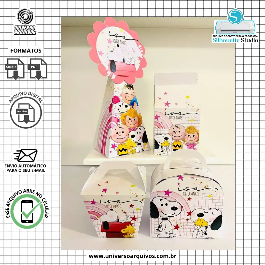 Arquivo de Corte Snoopy Menina 1