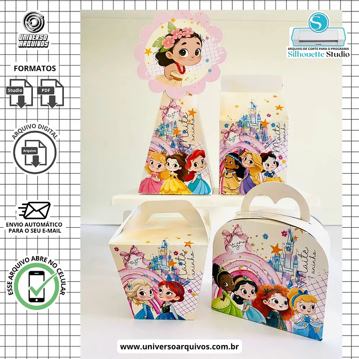 Arquivo de Corte Princesas Disney 1