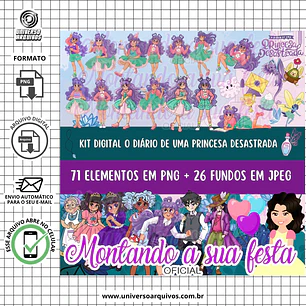 Kit Digital O Diário de Uma Princesa Desastrada