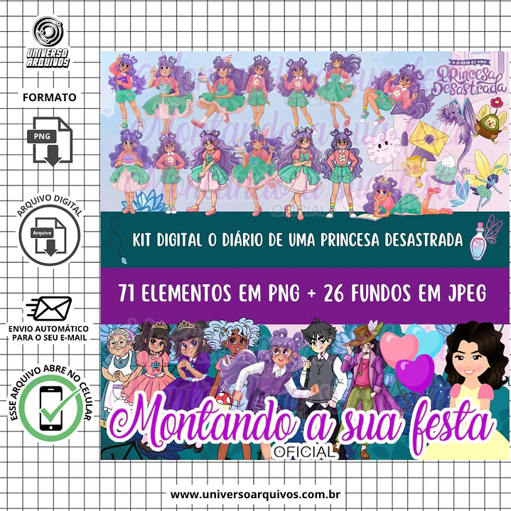 Kit Digital O Diário de Uma Princesa Desastrada 1