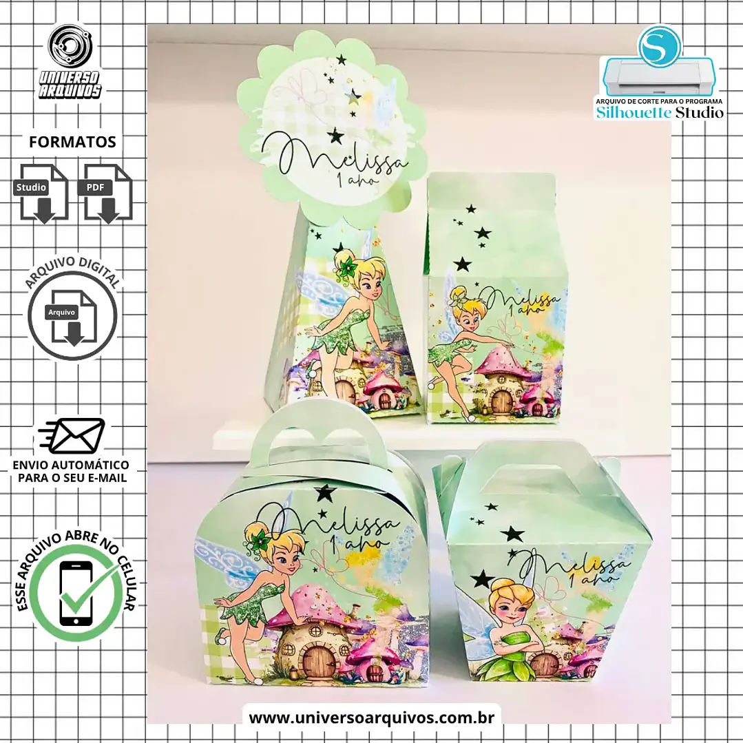 Arquivo de Corte Tinker Bell Sininho 1