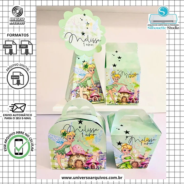 Arquivo de Corte Tinker Bell Sininho 1