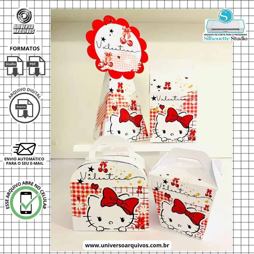 Arquivo de Corte Hello Kitty 1