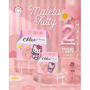 Arquivo de Corte Maletinha Hello Kitty