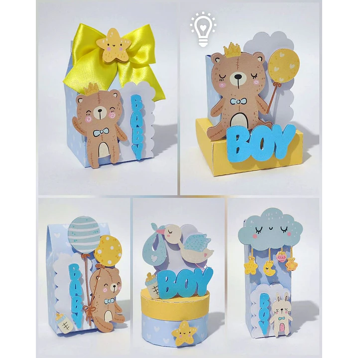 Arquivo de Corte Kit Festa Ursinho Baby 1