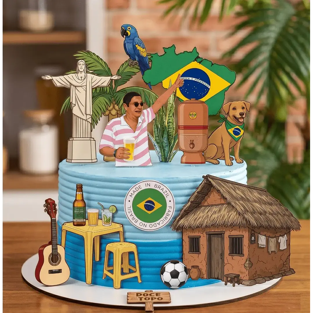 Arquivo de Corte Topo de Bolo  Brasilidades 01 1