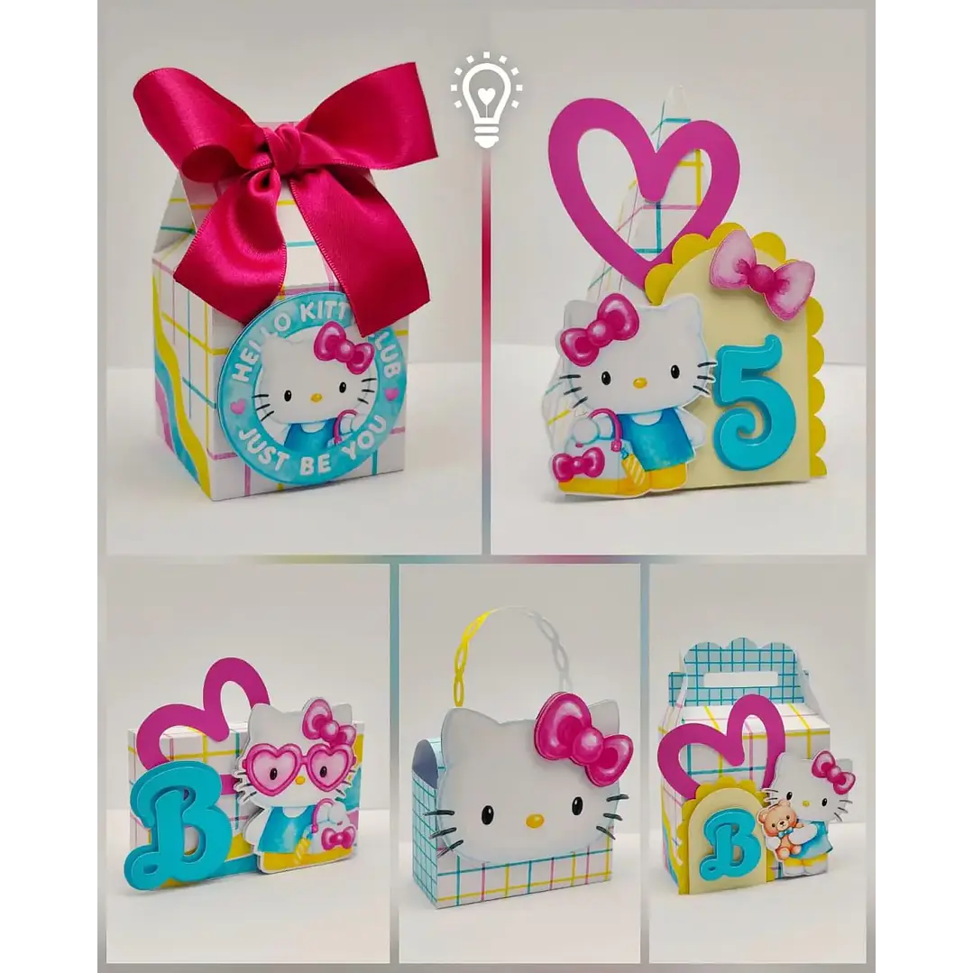 Arquivo de Corte Kit Festa Hello Kitty | Studio + PDF 1