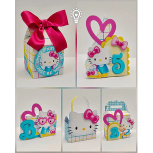 Arquivo de Corte Kit Festa Hello Kitty | Studio + PDF