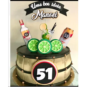 Arquivo de Corte Topo de Bolo Cachaça 51 | Studio