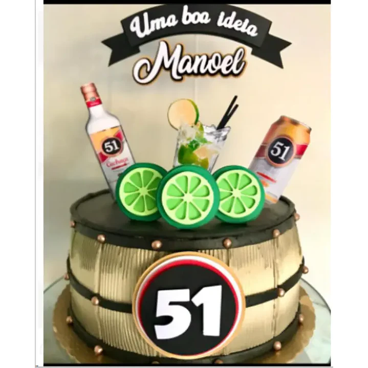 Arquivo de Corte Topo de Bolo Cachaça 51 | Studio 1