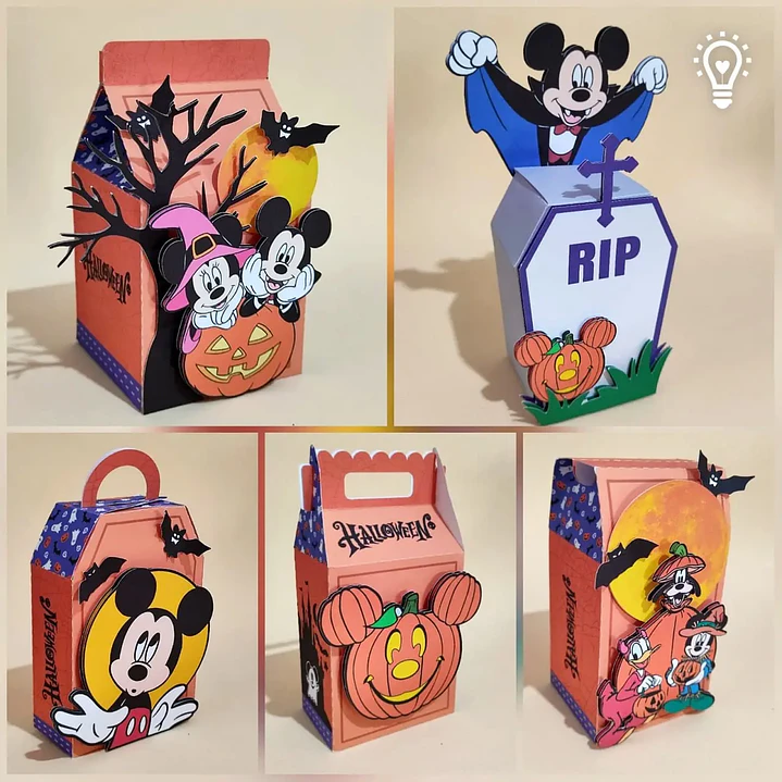 Arquivo de Corte Kit Festa Mickey Halloween | Studio + PDF 1