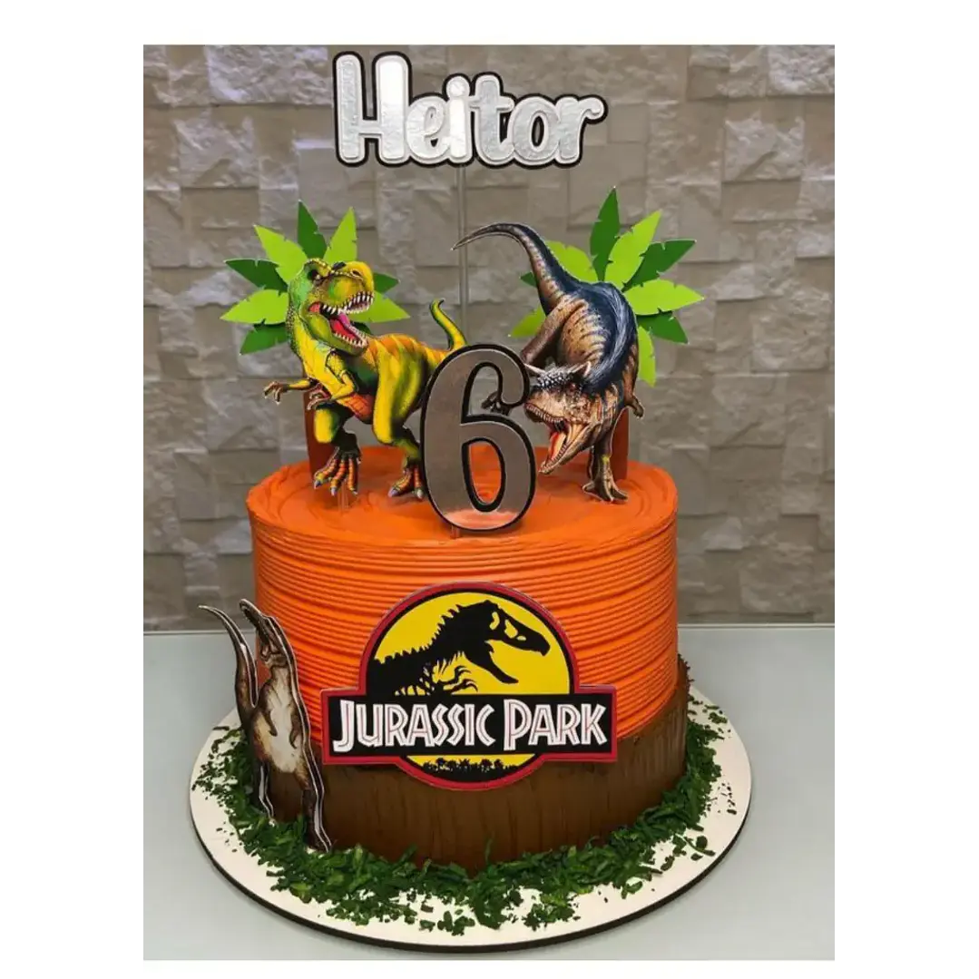 Arquivo de Corte Topo de Bolo Jurassic Park | Studio  1