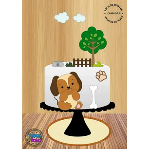 Arquivo de Corte Topo de Bolo Cachorrinho | Studio 