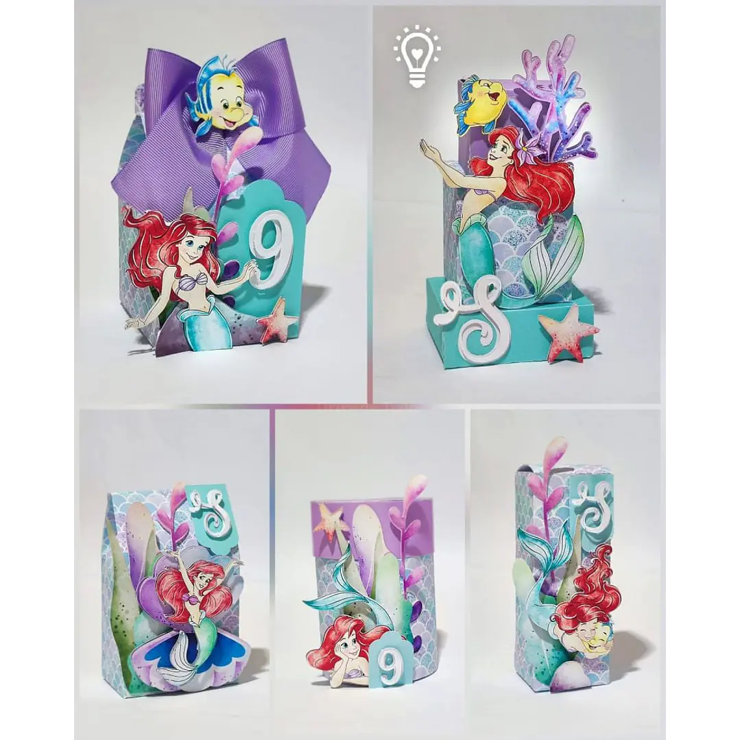 Arquivo de Corte Kit Festa Ariel A Pequena Sereia | Studio + PDF 1