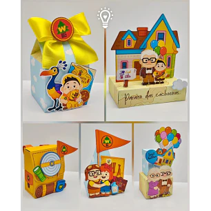 Arquivo de Corte Kit Festa Up Altas Aventuras | Studio + PDF