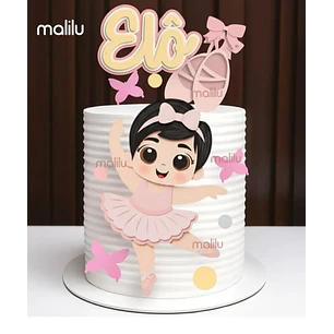  Arquivo de Corte Topo de bolo  Bailarina | Studio