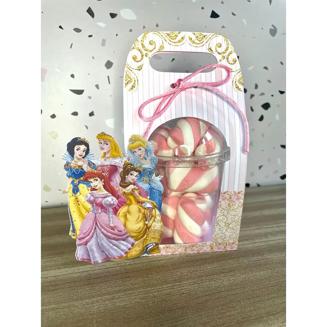 Arquivo de Corte Caixa Copo Bolha Princesas Disney  1