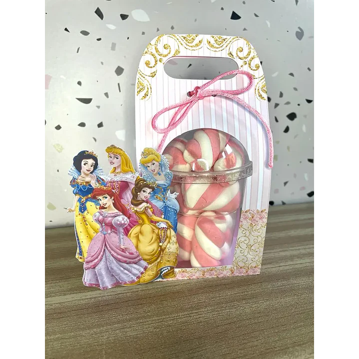 Arquivo de Corte Caixa Copo Bolha Princesas Disney  1