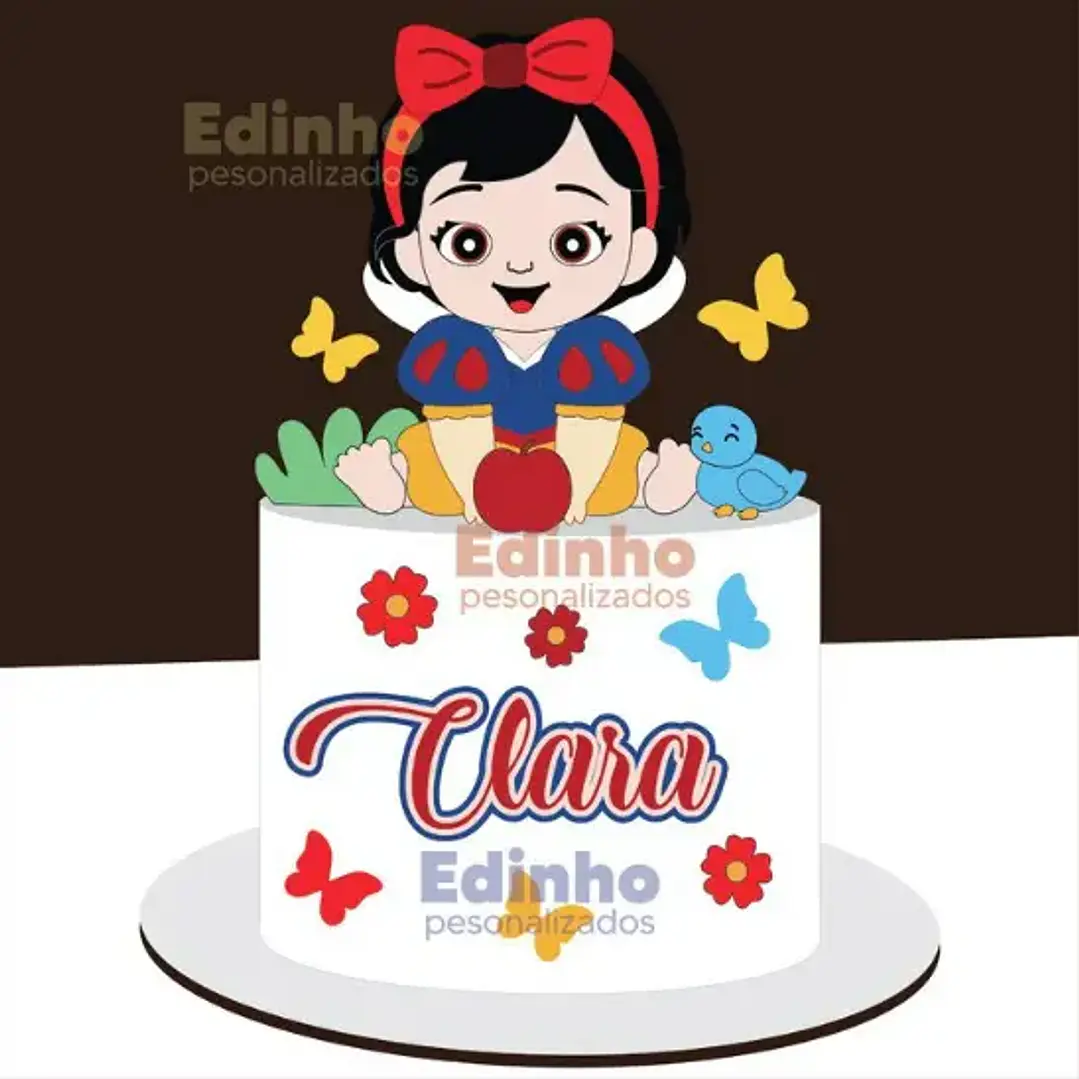Arquivo de Corte topo de bolo  Branca de Neve | Studio 1