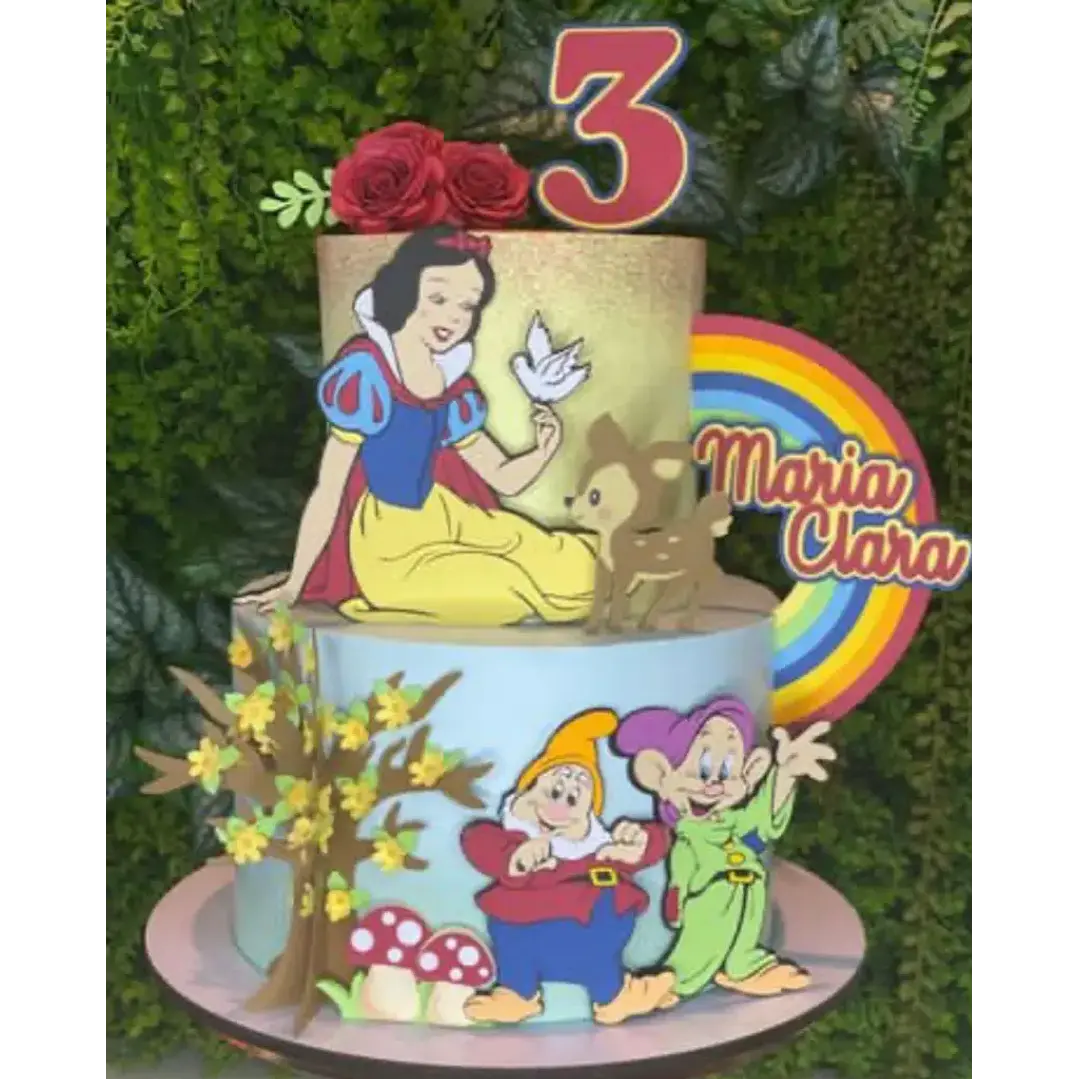 Arquivo de Corte Topo de bolo  Branca de Neve | Studio 1