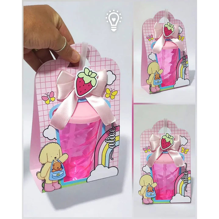 Arquivo de Corte Caixa Copo Bolha Bobbie Goods | Studio + PDF 1