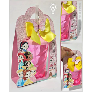 Arquivo de Corte Caixa Copo Bolha Princesas Disney | Studio + PDF