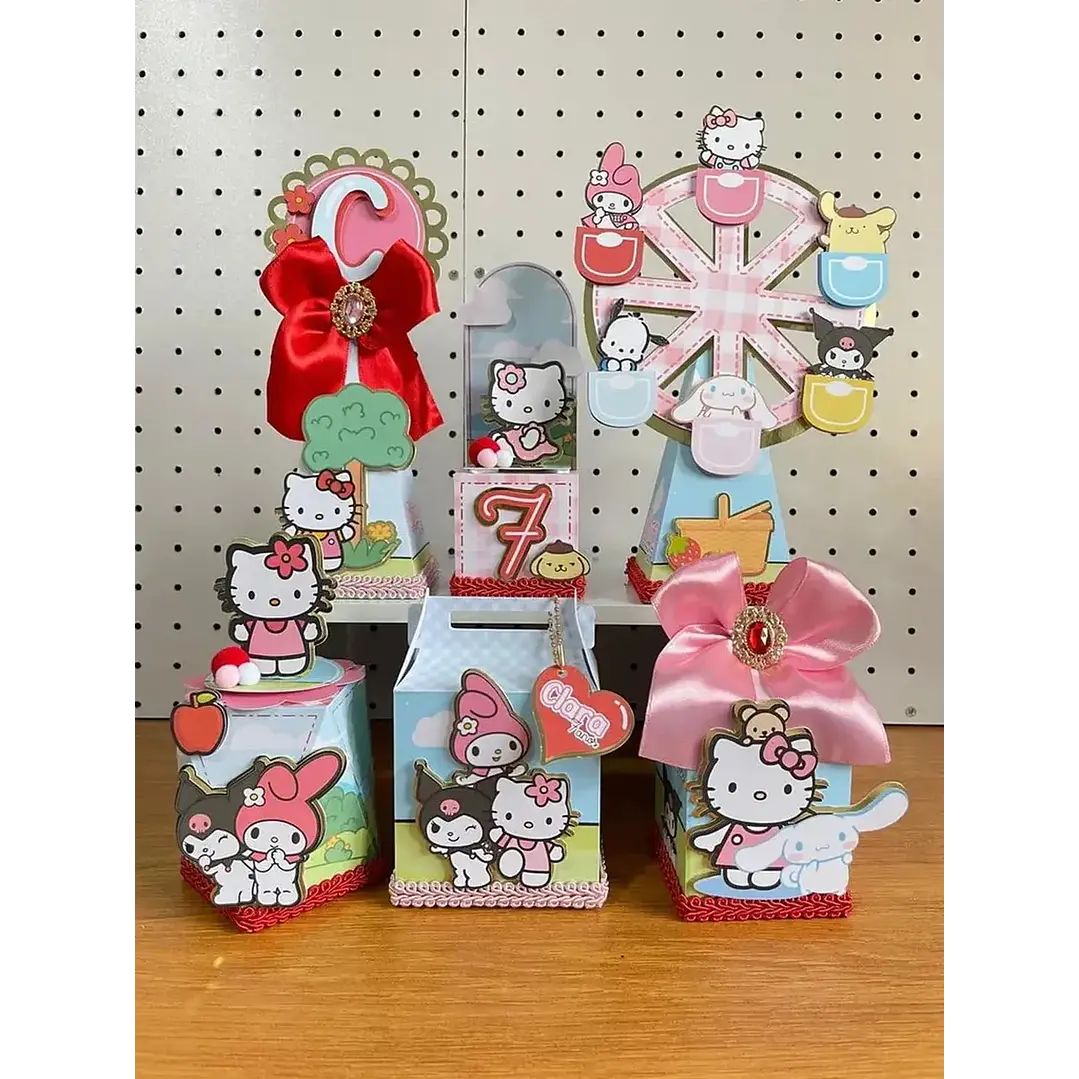 Arquivo de Corte Kit Festa Hello Kitty 14 | Studio 1