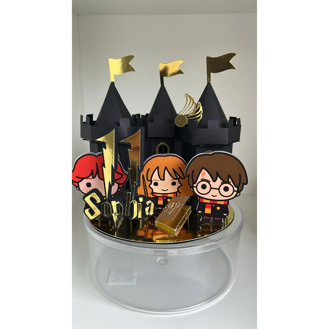 Arquivo de Corte Topo de Bolo Cenário Harry Potter | Studio 1