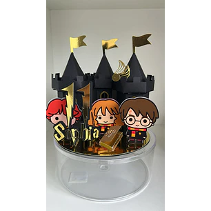 Arquivo de Corte Topo de Bolo Cenário Harry Potter | Studio