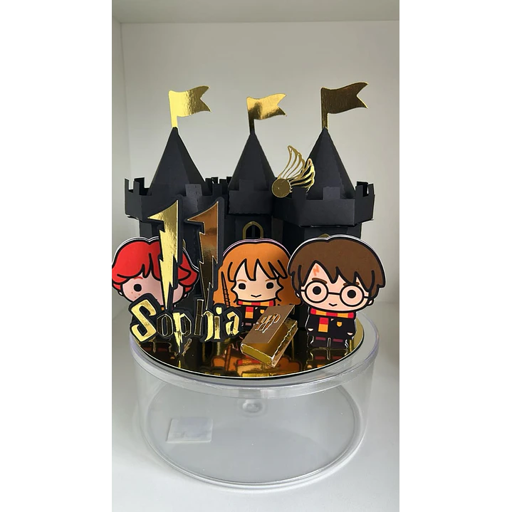 Arquivo de Corte Topo de Bolo Cenário Harry Potter | Studio 1
