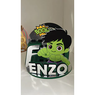 Arquivo de Corte Topo de Bolo Cenário Hulk | Studio