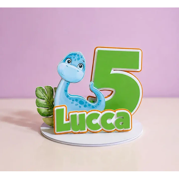 Arquivo de Corte Topo de Bolo Cenário Dinossauro 01 | Studio 1