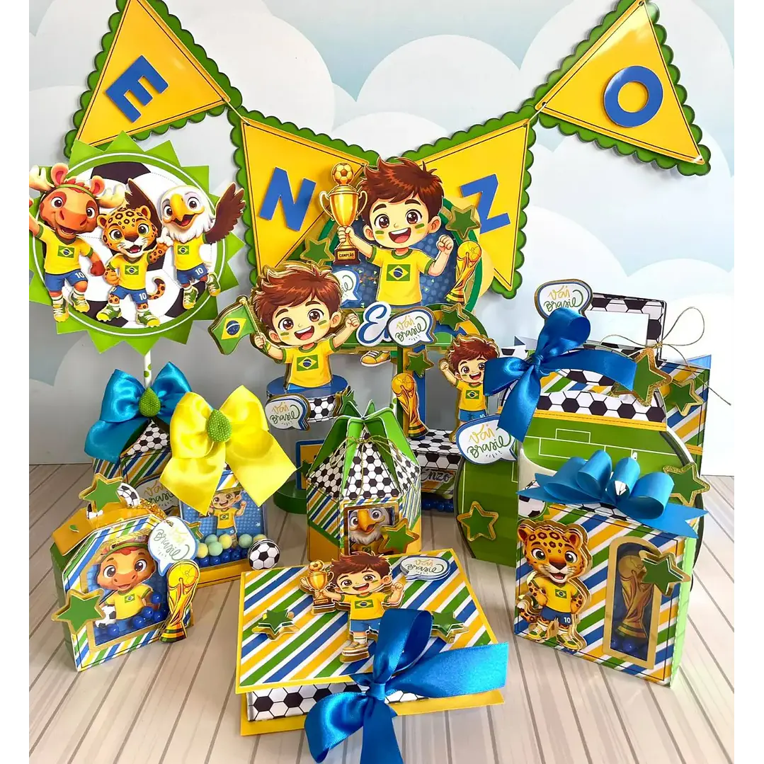 Arquivo de Corte Kit Festa Futebol 32  | Studio + PDF 1