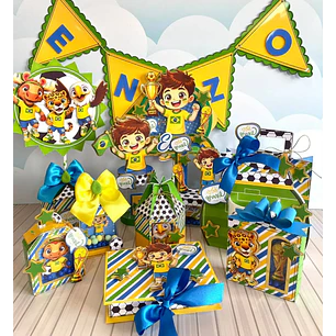 Arquivo de Corte Kit Festa Futebol 32  | Studio + PDF