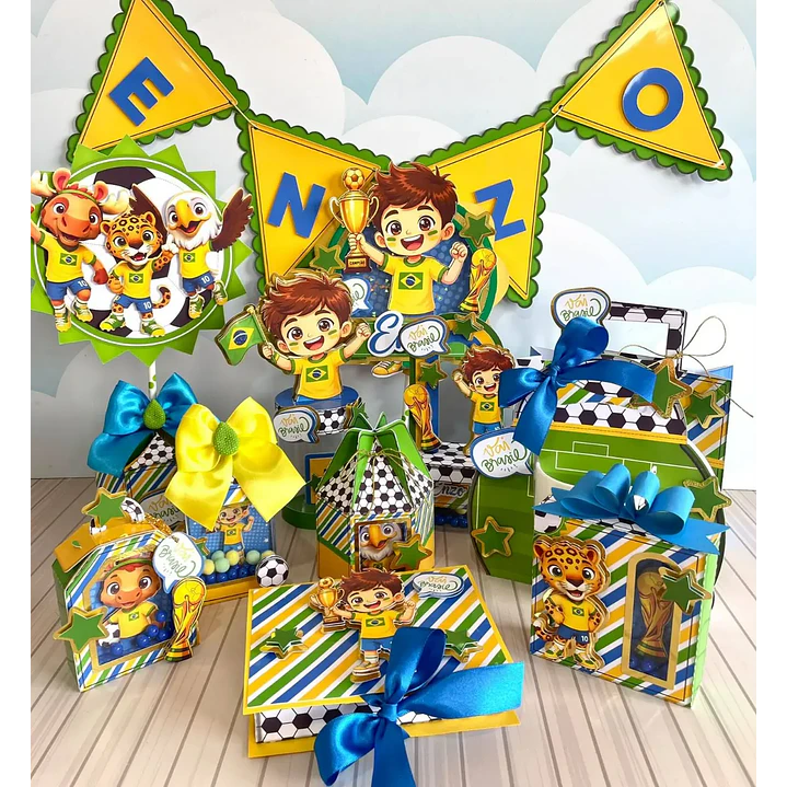 Arquivo de Corte Kit Festa Futebol 32  | Studio + PDF 1